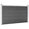 vidaXL Zaunelement Set WPC 872x105 cm Schwarz