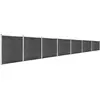 vidaXL Zaunelement Set WPC 1218x186 cm Schwarz