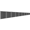 vidaXL Zaunelement Set WPC 1564x186 cm Schwarz
