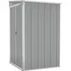 vidaXL Anbauschuppen Grau 118x100x178 cm Verzinkter Stahl
