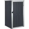vidaXL Gerätehaus Anthrazit 88x89x161 cm Verzinkter Stahl