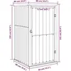 vidaXL Gerätehaus Braun 88x89x161 cm Verzinkter Stahl
