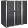 vidaXL Gerätehaus Anthrazit 161x89x161 cm Verzinkter Stahl