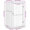 vidaXL Gerätehaus Grau 88x89x161 cm Verzinkter Stahl