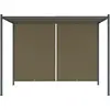 vidaXL Gartenpergola mit Ausziehbarem Dach 3x3 m Taupe 180 g/m²