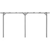 vidaXL Garten-Pergola Grau 400x40x205 cm Imprägniertes Kiefernholz