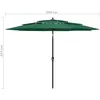 vidaXL, Sonnenschirm, Alcola (3 m)
