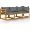 vidaXL 3-Sitzer-Gartensofa mit Auflage Akazie Massivholz
