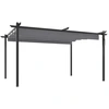 vidaXL Pavillon mit Ausziehbarem Dach 4x3 m Anthrazit