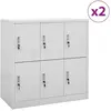 vidaXL, Aktenschrank, Gavonetta (mit 4 Schliessfächern (2 Stück)) (90 ...