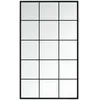 vidaXL Spiegel 100 x 60 cm Wandspiegel Schwarz 100x60 cm Metall