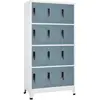 vidaXL, Aktenschrank, Rey (Mit 12 Schliessfächern) (90 x 45 x 180 cm)