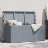 vidaXL Garten-Aufbewahrungsbox 270 L Grau PP-Holzoptik