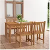 vidaXL, Gartentisch + Balkontisch, Hennenhof (4x Stuhl + Tisch) (150 x...