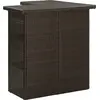 vidaXL 16-tlg. Gartenbar-Set mit Kissen Poly Rattan Braun
