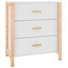 vidaXL Sideboard Sideboard Weiß 62x38x70 cm Holzwerkstoff (1 St)
