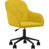 vidaXL Bürostuhl Drehbar Gelb Samt