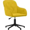 vidaXL Bürostuhl Drehbar Gelb Samt