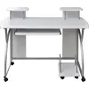 vidaXL Computertisch Weiß 110x52x88,5 cm Holzwerkstoff