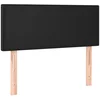 vidaXL Bett Kopfteil Schwarz 100x5x78/88 cm Kunstleder (1-tlg)