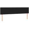 vidaXL Bett Kopfteile Schwarz 160x5x78/88 cm Stoff (1-tlg)