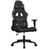 vidaXL Gaming-Stuhl mit Massagefunktion Schwarz Tarnfarben Kunstleder