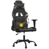 vidaXL Gaming-Stuhl mit Massagefunktion Schwarz Tarnfarben Kunstleder