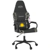vidaXL Gaming-Stuhl mit Massagefunktion Schwarz Tarnfarben Kunstleder