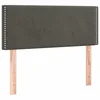 vidaXL Bett Kopfteil Dunkelgrau 100x5x78/88 cm Samt (1-tlg)