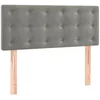 vidaXL Bett Kopfteil Hellgrau 90x5x78/88 cm Samt (1-tlg)