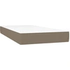 vidaXL Taschenfederkernmatratze Mittel Taupe 80x200x20 cm Stoff