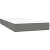 vidaXL Taschenfederkernmatratze Mittel Dunkelgrau 80x200x20 cm Stoff