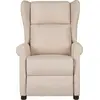 vidaXL Massagesessel Creme Stoff