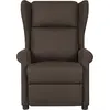 vidaXL Massagesessel Dunkelbraun Stoff