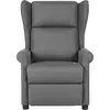 vidaXL Massagesessel Hellgrau Stoff