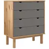 vidaXL, Kommode + Sideboard, Heinsenfeld (76.50 x 39.50 x 90 cm)