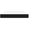 vidaXL Taschenfederkernmatratze Mittel Schwarz 140x190x20 cm Stoff