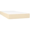 vidaXL Taschenfederkernmatratze Mittel Creme 90x200x20 cm Stoff