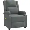 vidaXL Massagesessel Dunkelgrau Stoff