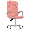 vidaXL Bürostuhl mit Liegefunktion Rosa Kunstleder