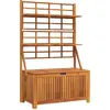 vidaXL Truhe mit Rankgitter 99x50x160 cm Massivholz Akazie