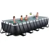 EXIT Black Leather Rahmenpool 540x250x100cm, Aufstellpool, mit Filterp...
