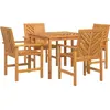 vidaXL Garten Essgruppe 5 Stk. Braun Massivholz Akazie