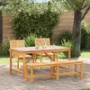 vidaXL Garten Essgruppe 4 Stk. Braun Massivholz Akazie