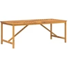 vidaXL Garten-Esstisch 200x90x74 cm Massivholz Akazie