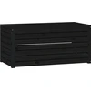 vidaXL Gartenbox Schwarz 101x50,5x46,5 cm Massivholz Kiefer