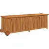 vidaXL Gartentruhe mit Rollen 150x50x58 cm Massivholz Akazie