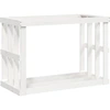 vidaXL Outdoor-Kaminholzregal Weiß 108x52x74 cm Massivholz Kiefer
