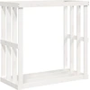 vidaXL Outdoor-Kaminholzregal Weiß 108x52x106 cm Massivholz Kiefer