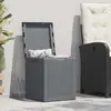 vidaXL Gartenbox Grau PP Rattan 90 L